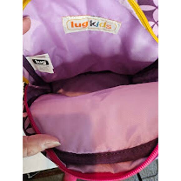 Lug Kids Backpack Hokey Pokey, New. OWL Drk and lighter purple., BPA & Lead free - Picture 7 of 9
